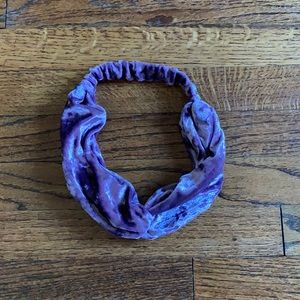 Purple velvet headband